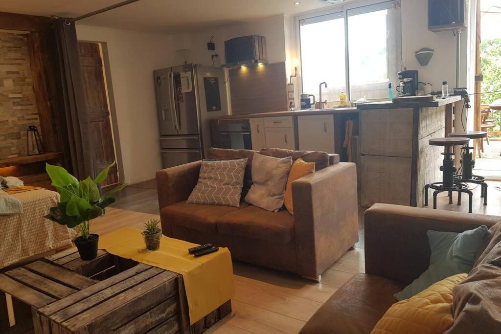Studio tout confort entre vignes et prés Saint-Didier-sur-Beaujeu Exterior foto